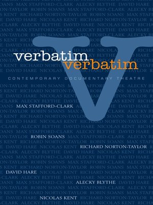 cover image of Verbatim